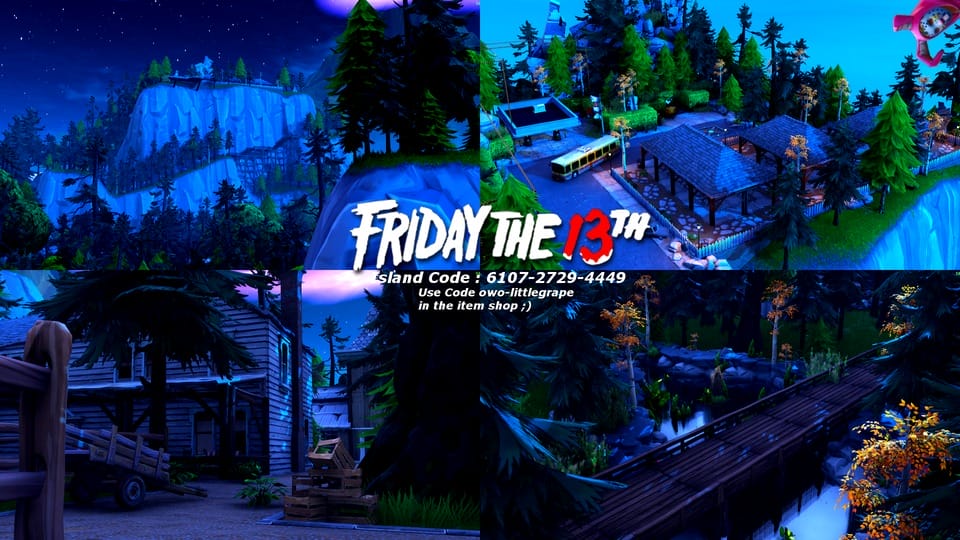 Friday The 13th Owo Littlegrape Fortnite Creative Map Code Friday The 13th Fortnite Map Friday The 13th Fortnite Map Friday The 13th Owo Littlegrape Fortnite Creative Map Code