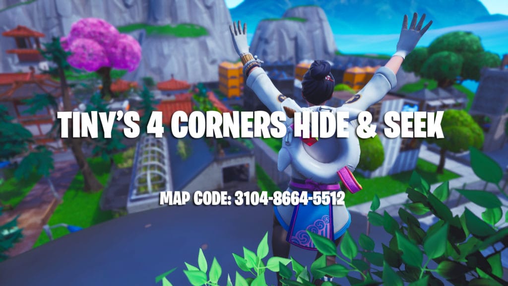 Tiny S 4 Corners Hide Seek Tiny Fortnite Creative Map Code