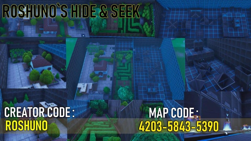 hide and seek fortnite code