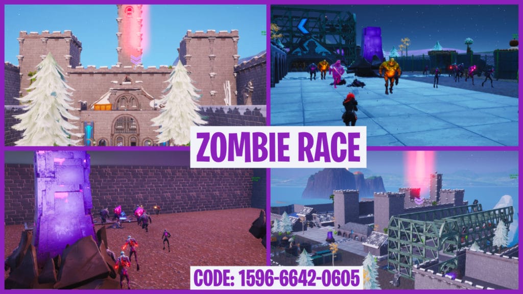 ZOMBIE RACE [ shucksourdiesel ] – Fortnite Creative Map Code