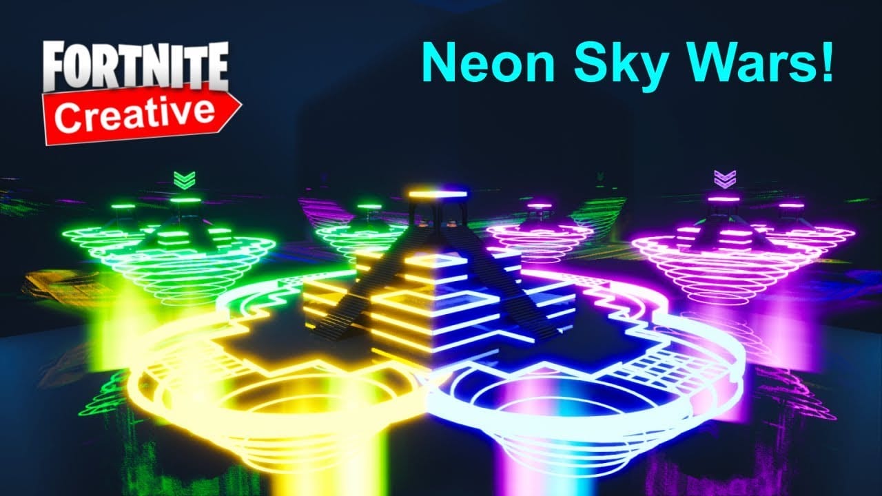 Neon Sky Wars Gamerzhits Fortnite Creative Map Code