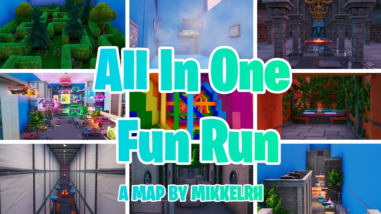 All In One Fun Run Mikkelrh Fortnite Creative Map Code