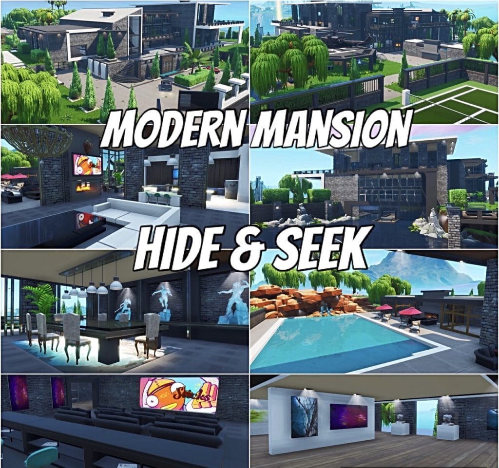 hide and seek fortnite code mansion