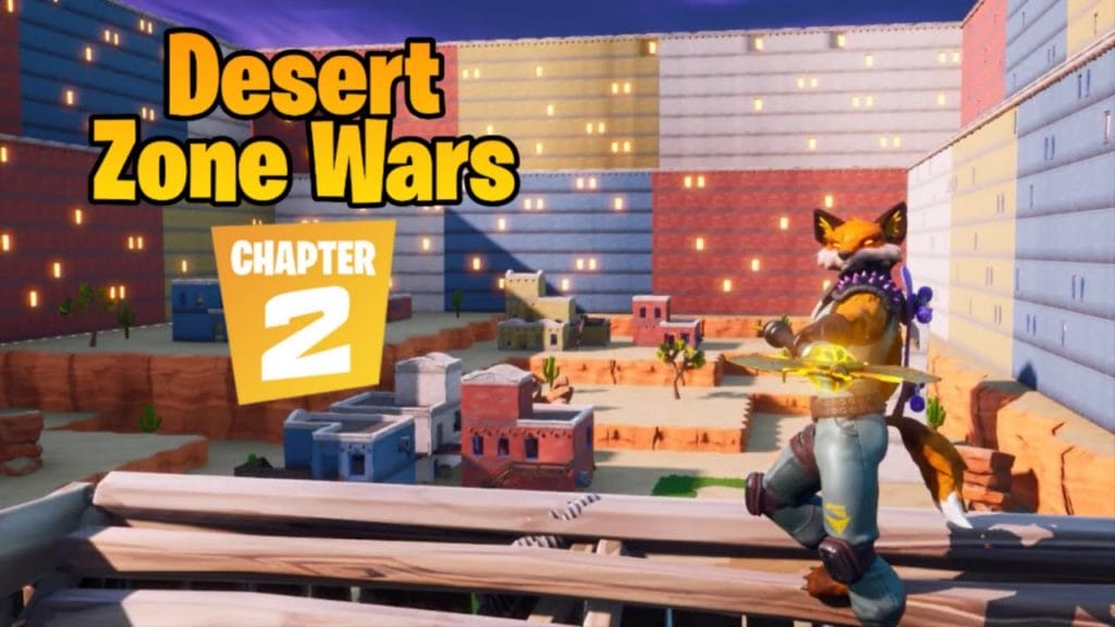 "Desert Zone Wars Chapter 2" Island by JotaPeGame Fortnite Creative