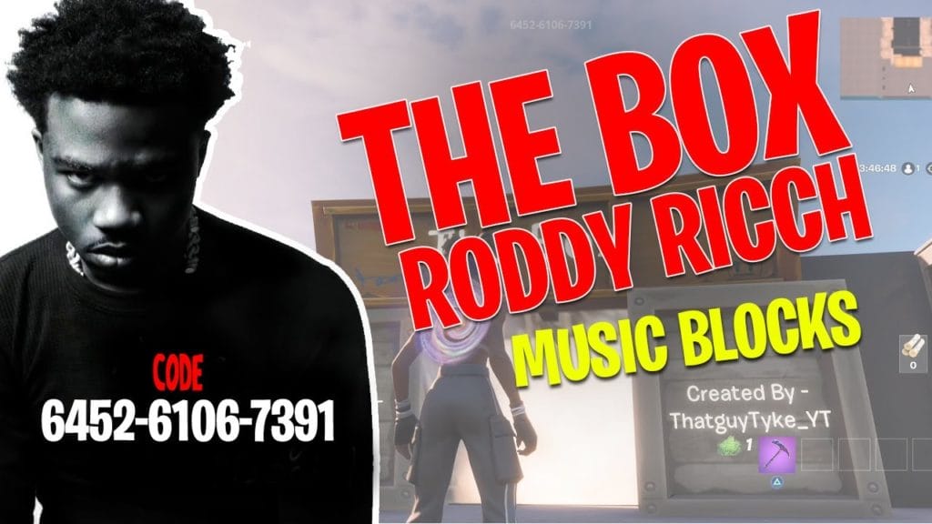 Roddy Ricch The Box Music Blocks Thatguytyke Yt Fortnite Creative Map Code