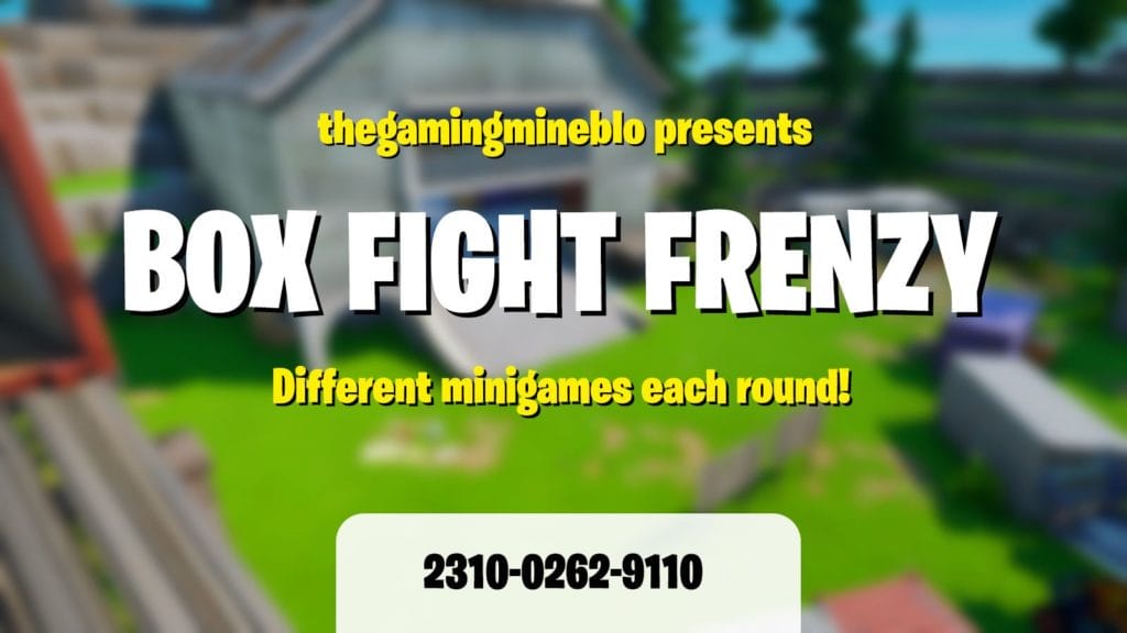 box fight fortnite code